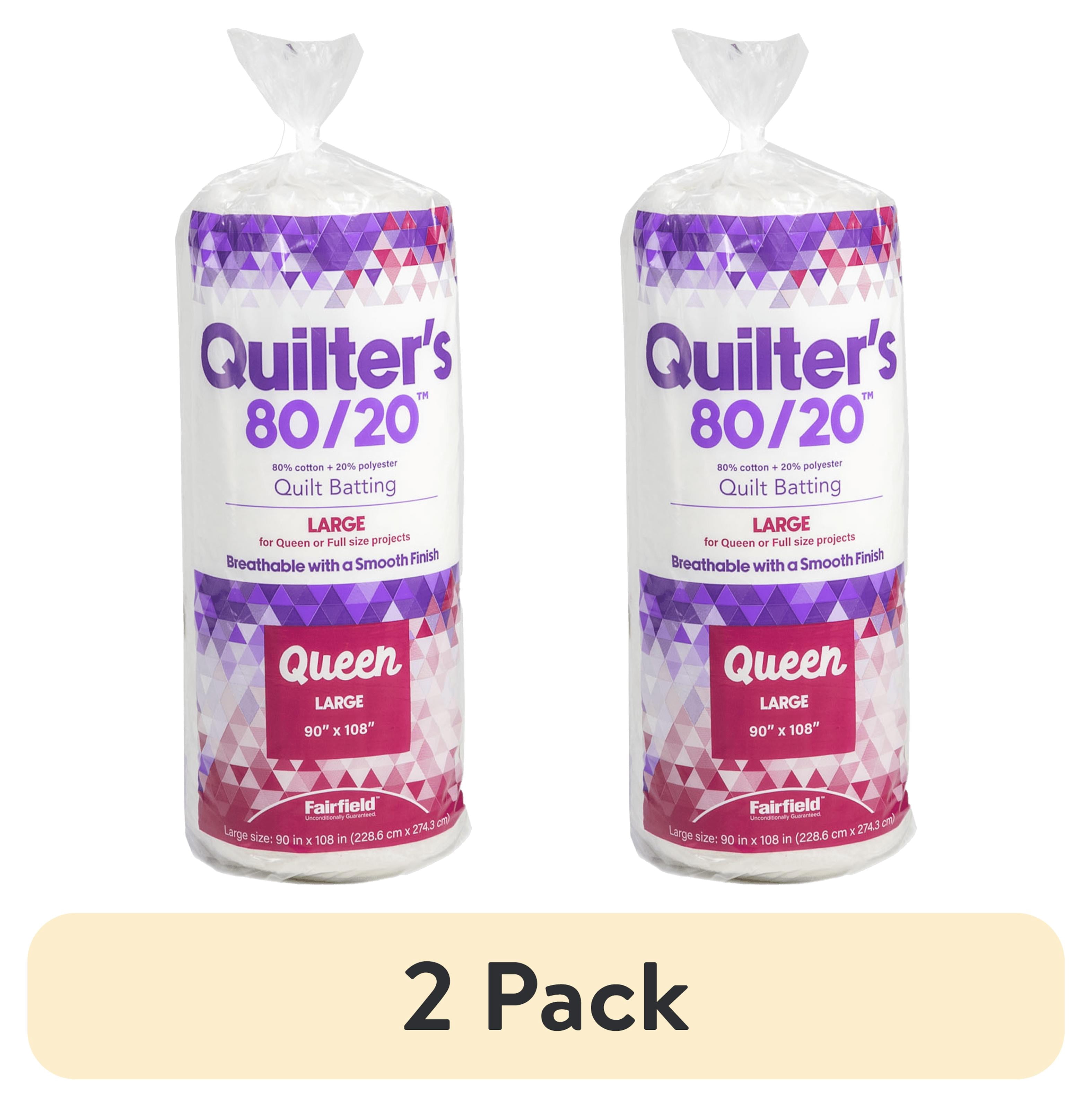 (2 pack) Quilters 80/20™ Quilt Batting by Fairfield™, 90" x 108"