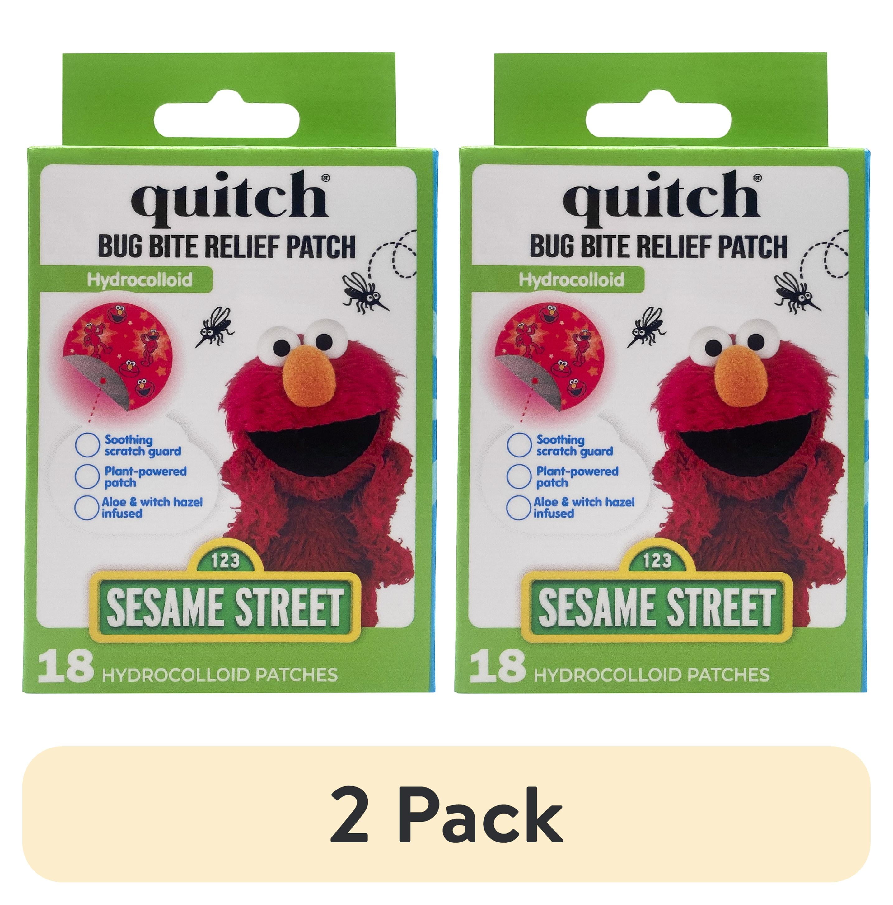 オリジナル　パッチ　e w n clth 2 pack) Quitch Sesame Street Bug Bite Relief Patches, Anti-Itch