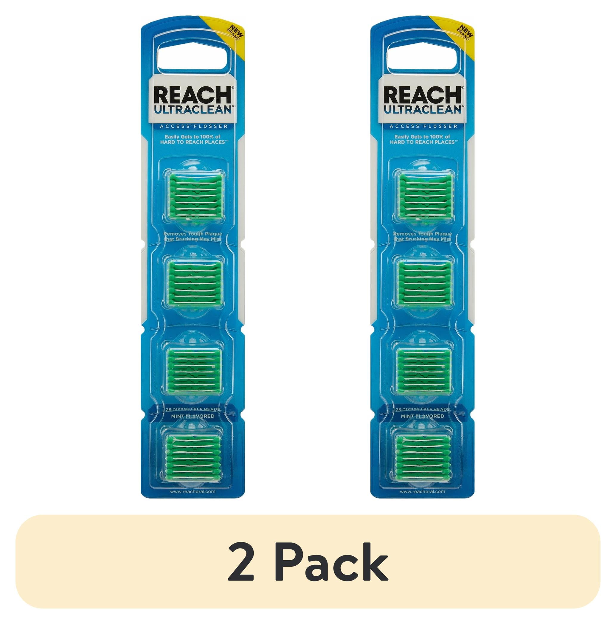 2 pack) REACH Ultraclean Access Flosser Refill Heads for Better