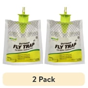 2 pack 2 pack RESCUE! Outdoor Disposable Hanging Fly Trap, 1 Resin Trap