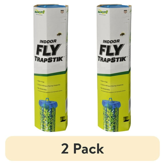 (2 pack) RESCUE! Trapstik® Fly Trap, for Indoor Use, 1 Pack