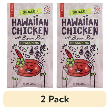 (2 pack) RIEGA Gluten-Free Hawaiian Chicken Skillet Seasoning Mix, 1 oz – Skillet Meal with Brown Rice
