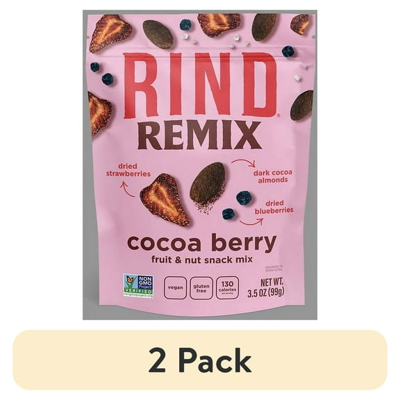 (2 pack) RIND Cocoa Berry Remix Snack Mix