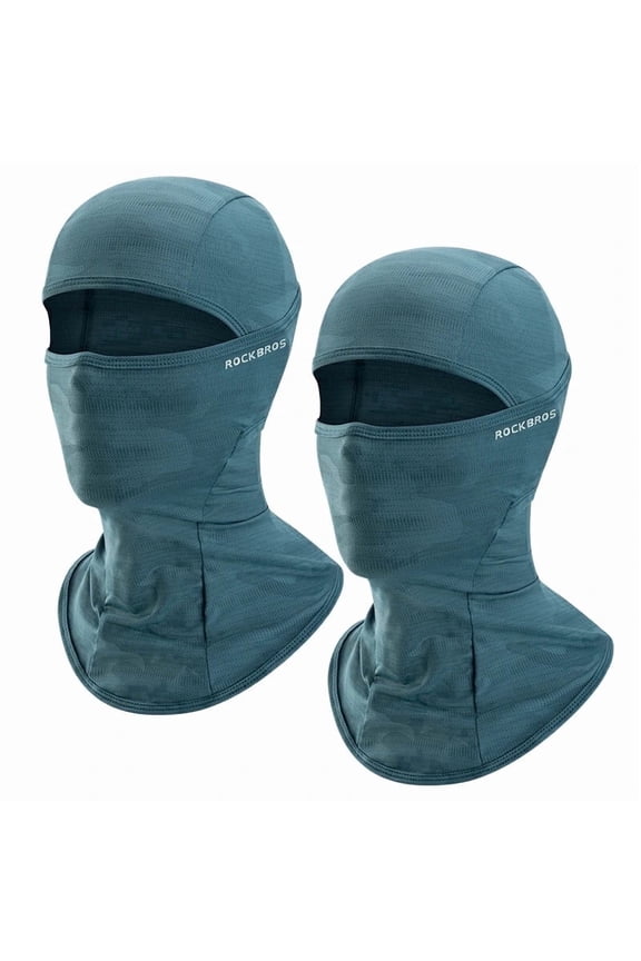 2 Pack Balaclava Face Mask Ski Mask for Men Women, Cooling Neck Gaiter Full Face Cover, UV Sun Protective Motorcycle Cycling ATV Mask, Green