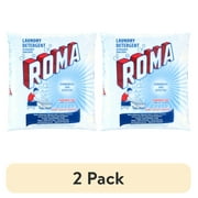 2 pack Roma Laundry Detergent, Heavy-Duty Use, All Ages, Biodegradable & Phosphate-Free, Fast Dissolving Laundry Detergent, Powder Cleanser with Anionic Surfactant, 11 lb