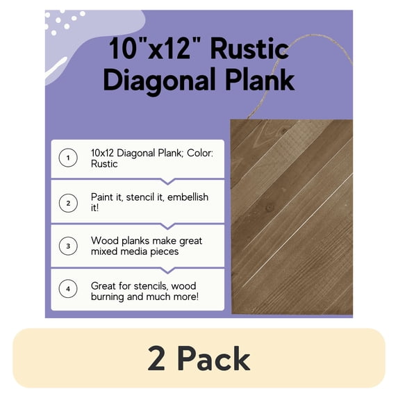 (2 pack) RUSTIC RECT MED