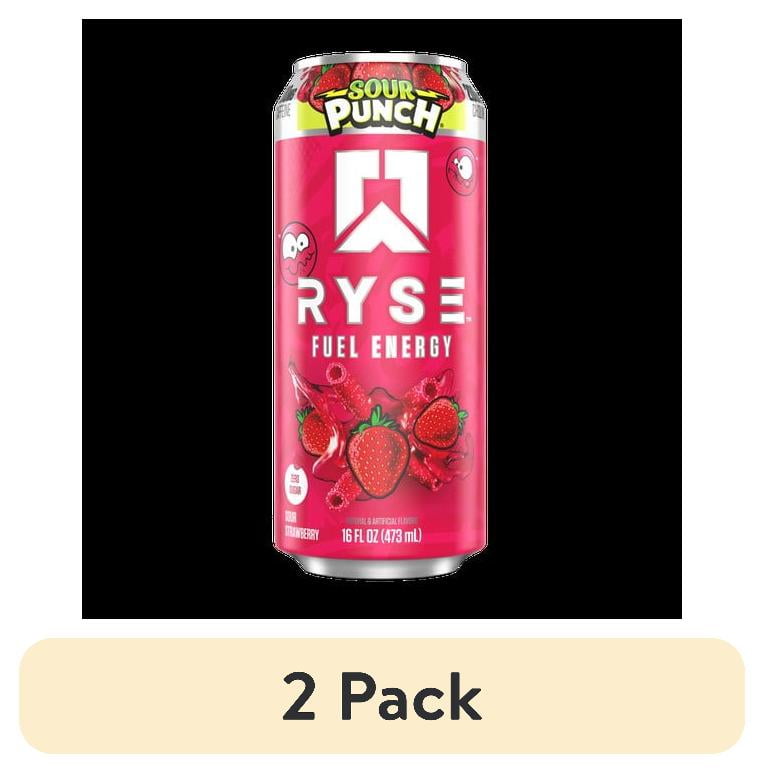 (2 pack) RYSE Energy Sour Punch Strawberry