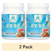 2 pack RYSE Loaded Protein Powder, Skippy Peanut Butter, 20 Servings