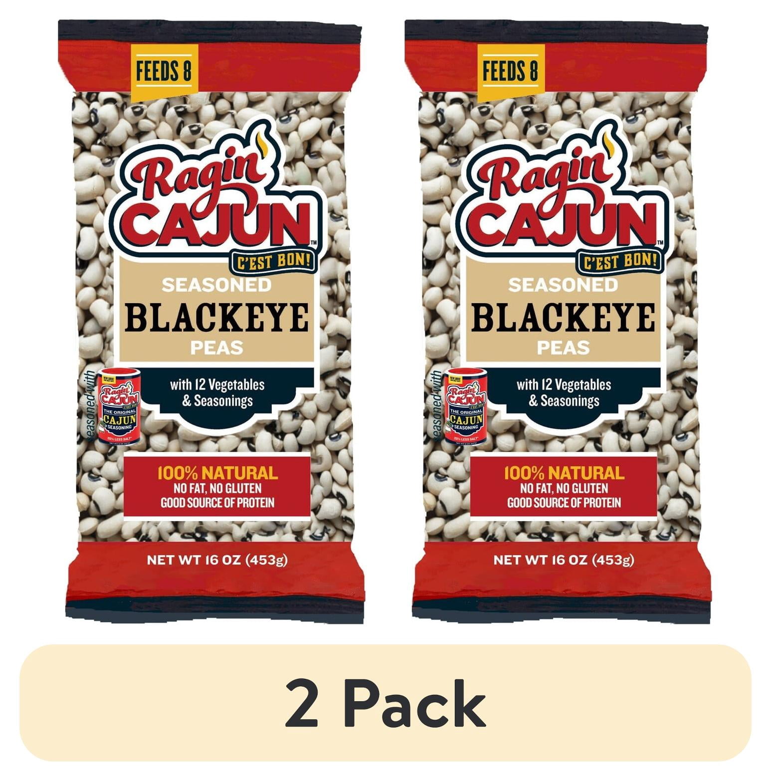 Al Ragin (2 pack) Ragin' Cajun Seasoned Blackeye Peas 16 oz - Walmart.com