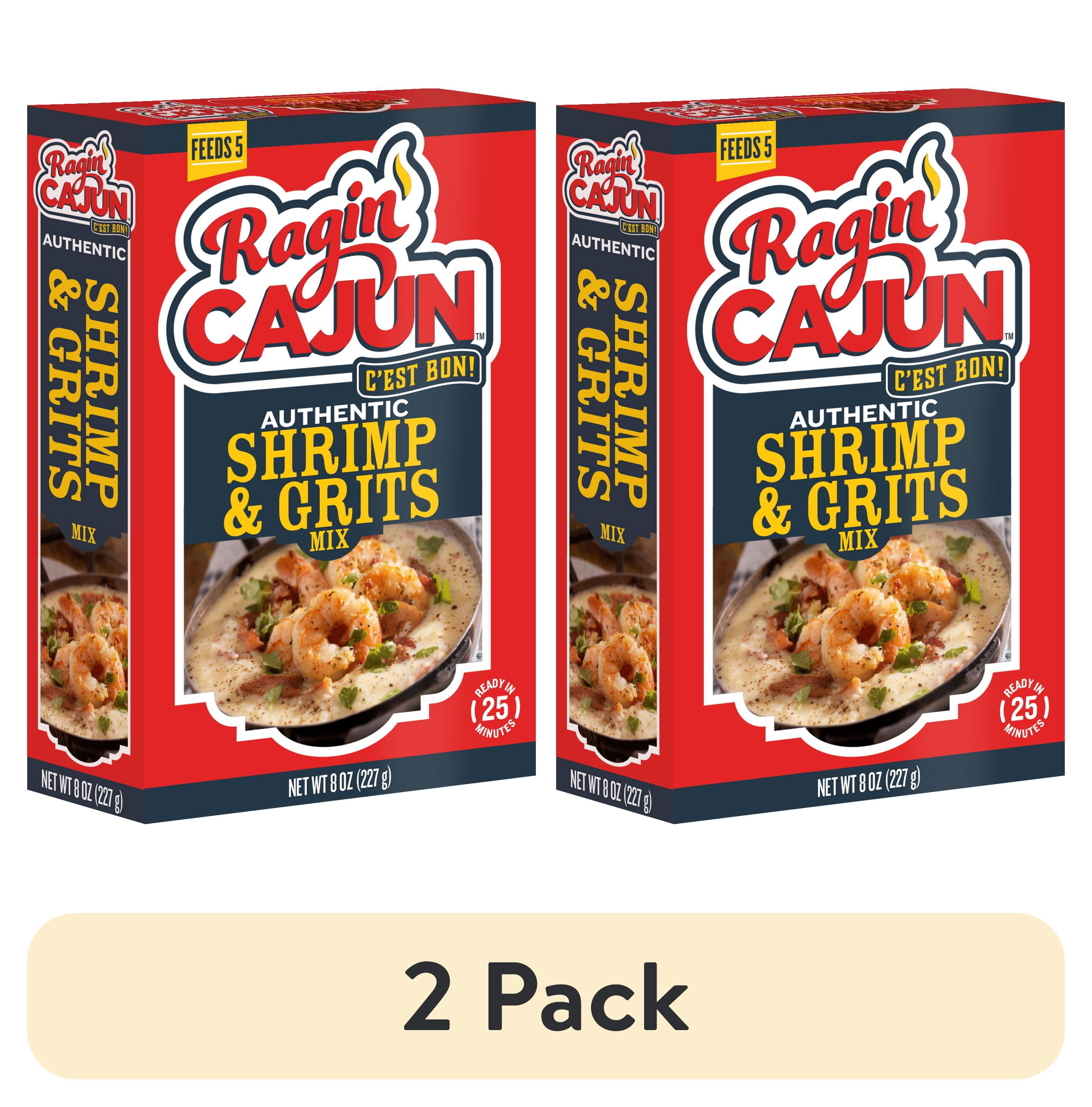 (2 pack) Ragin Cajun Shrimp & Grits Packaged Meal 8 oz