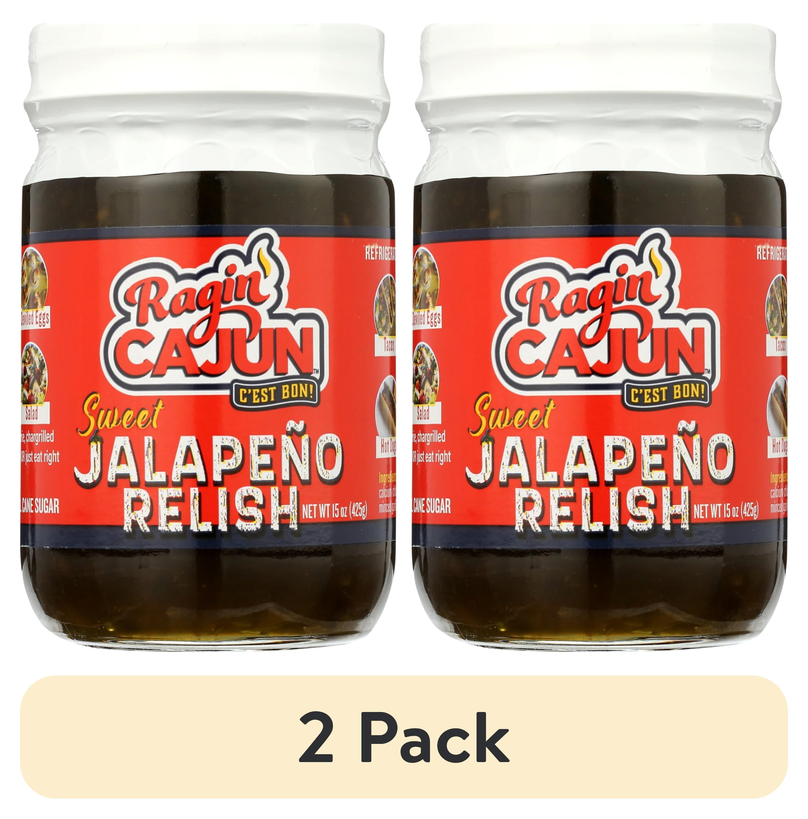 (2 pack) Ragin' Cajun Sweet Jalapeno Relish 15oz