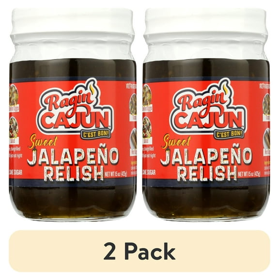 (2 pack) Ragin' Cajun Sweet Jalapeno Relish 15oz