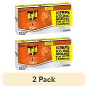 2 pack Raid Concentrated Deep Reach Pest Killer & Roach Fogger, 1.5 fl oz, 4 Count