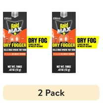 (2 pack) Raid Max Indoor Mess Free Dry Bug Killing Fogger, Insect Killer, 0.42 oz, 3 Count