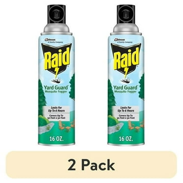 (2 pack) Raid Yard Guard Outdoor Mosquito Fogger, 16 oz