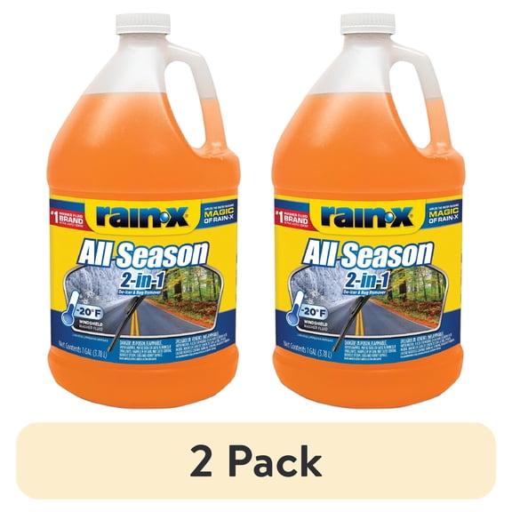 (2 pack) Rain-X -20F 2-In-1 All-Season Washer Fluid