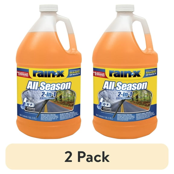 (2 pack) Rain-X All Season 2-in-1 Windshield Washer Fluid