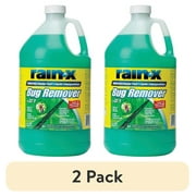 (2 pack) Rain-X Bug Remover Windshield Washer Fluid, 1 Gallon, Streak-Free with Water Beading