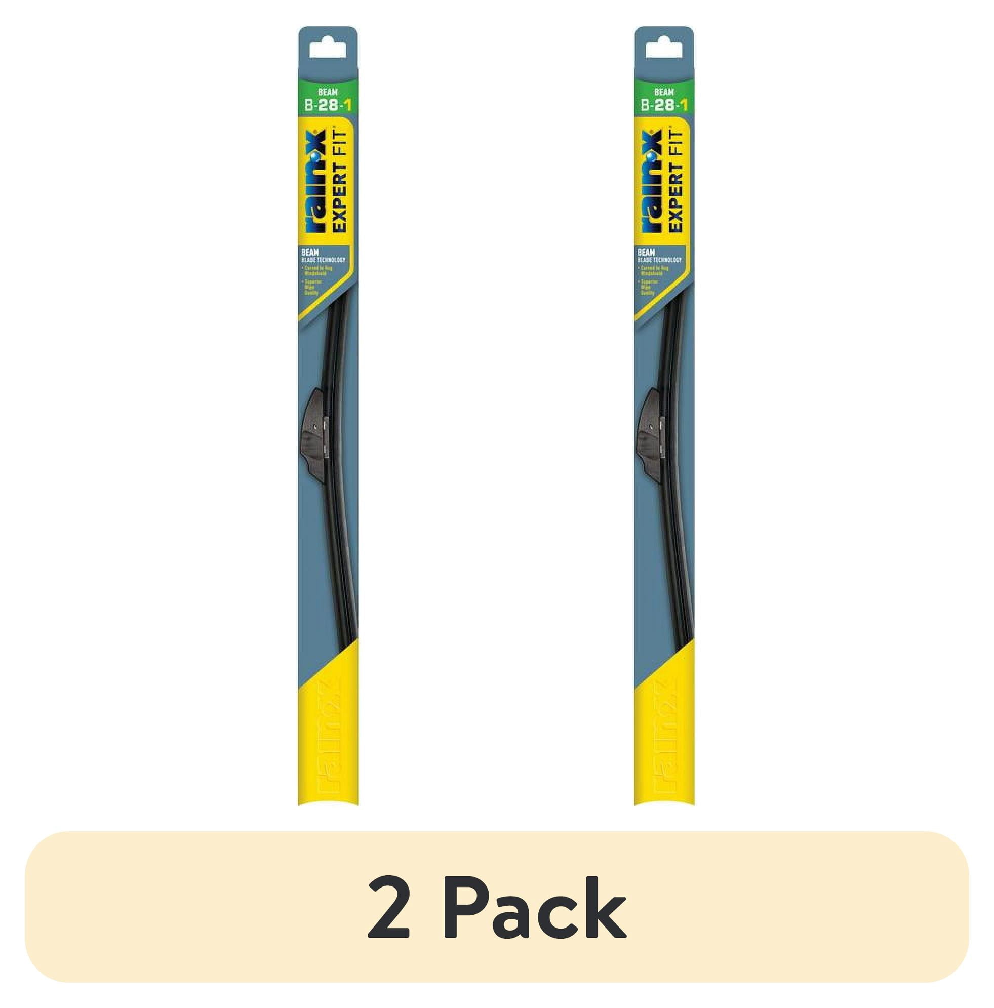 2 pack) Rain-X Expert Fit Beam Windshield Wiper Blade, 28