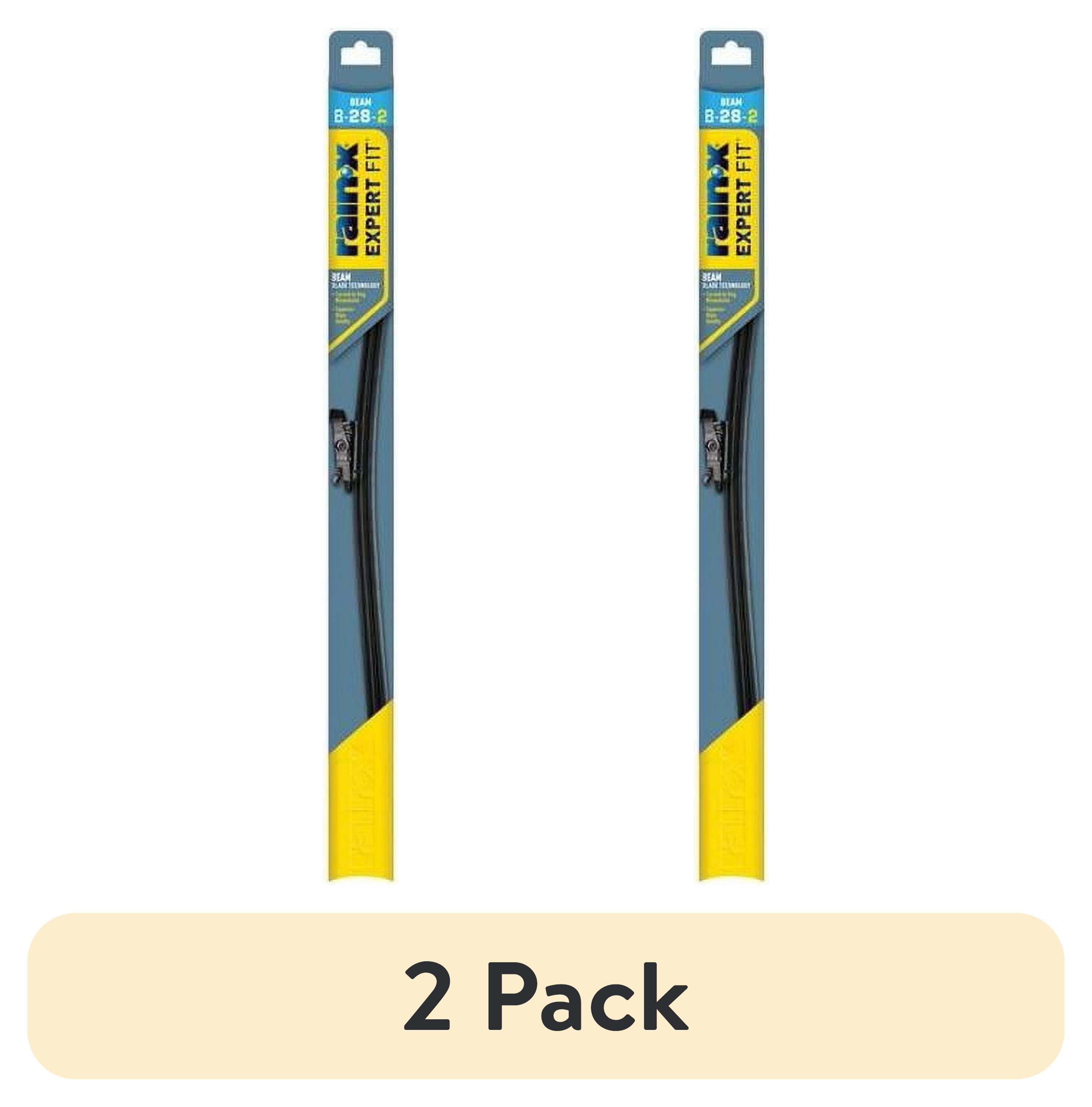 2 pack) Rain-X Expert Fit Beam Windshield Wiper Blade, 28