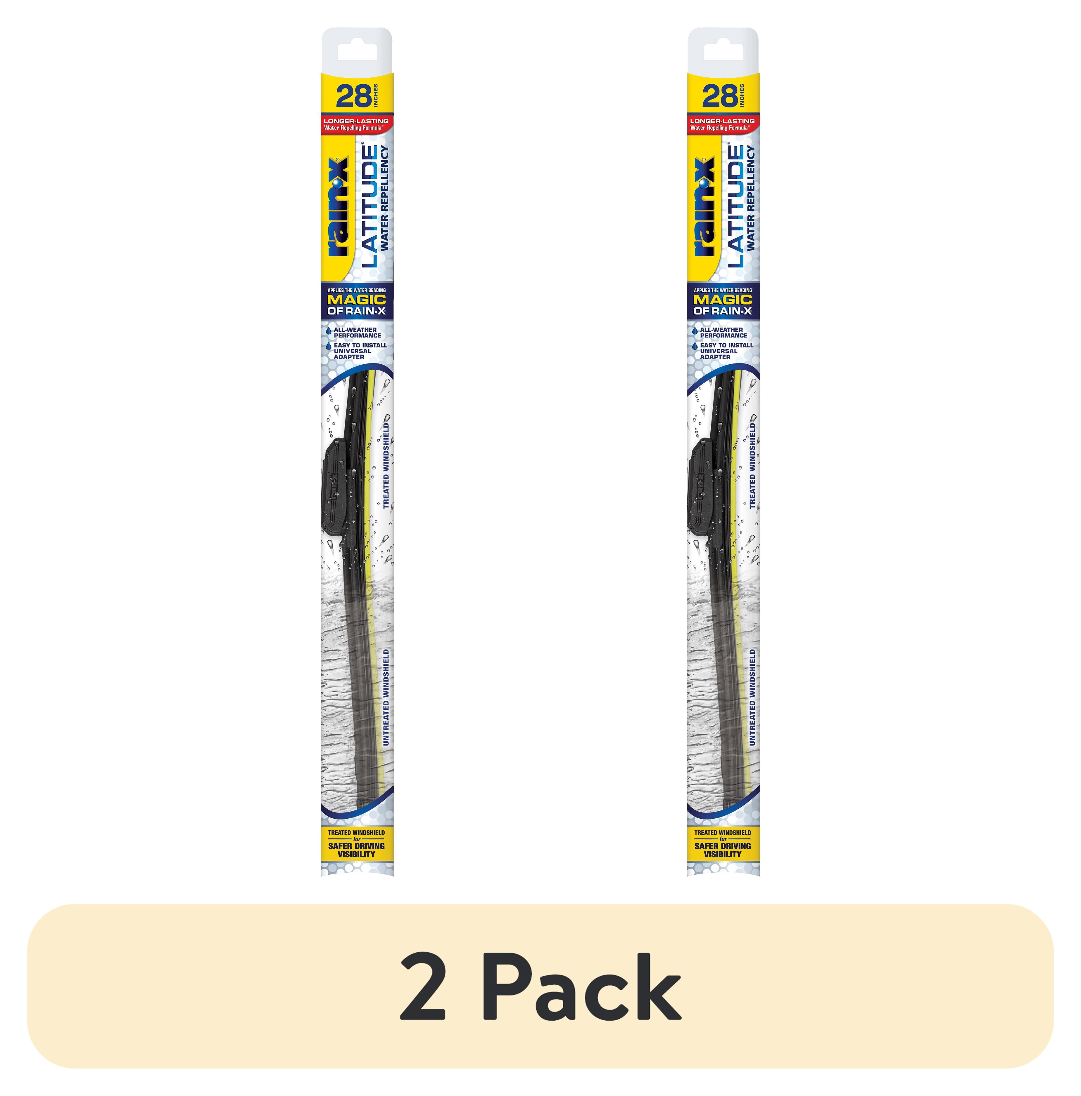 (2 pack) Rain-X Latitude Water Repellency 28" 2-IN-1 Windshield Wiper Blade