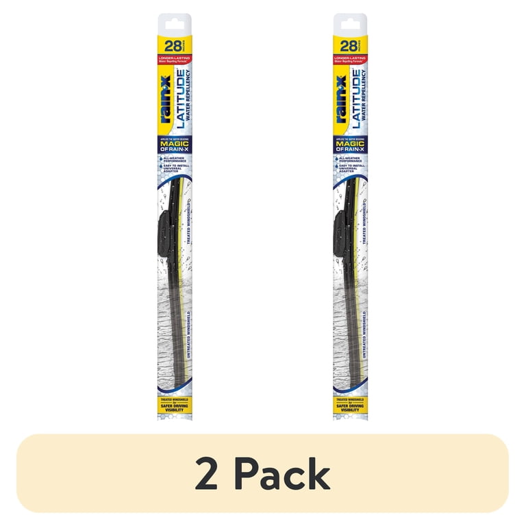 2 pack) Rain-X Latitude Water Repellency 28
