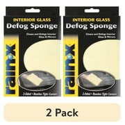 Rain-X Microfiber Glass Defogging Sponge For Window and Mirror, Blue and Yellow, 1pk, 45116X