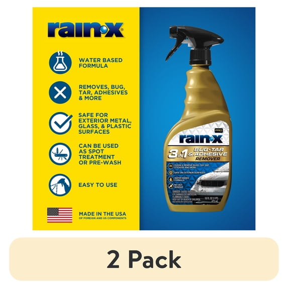 (2 pack) Rain-X Pro 620213SRP 3-in-1 Bug, Tar and Adhesive Remover, 16 oz