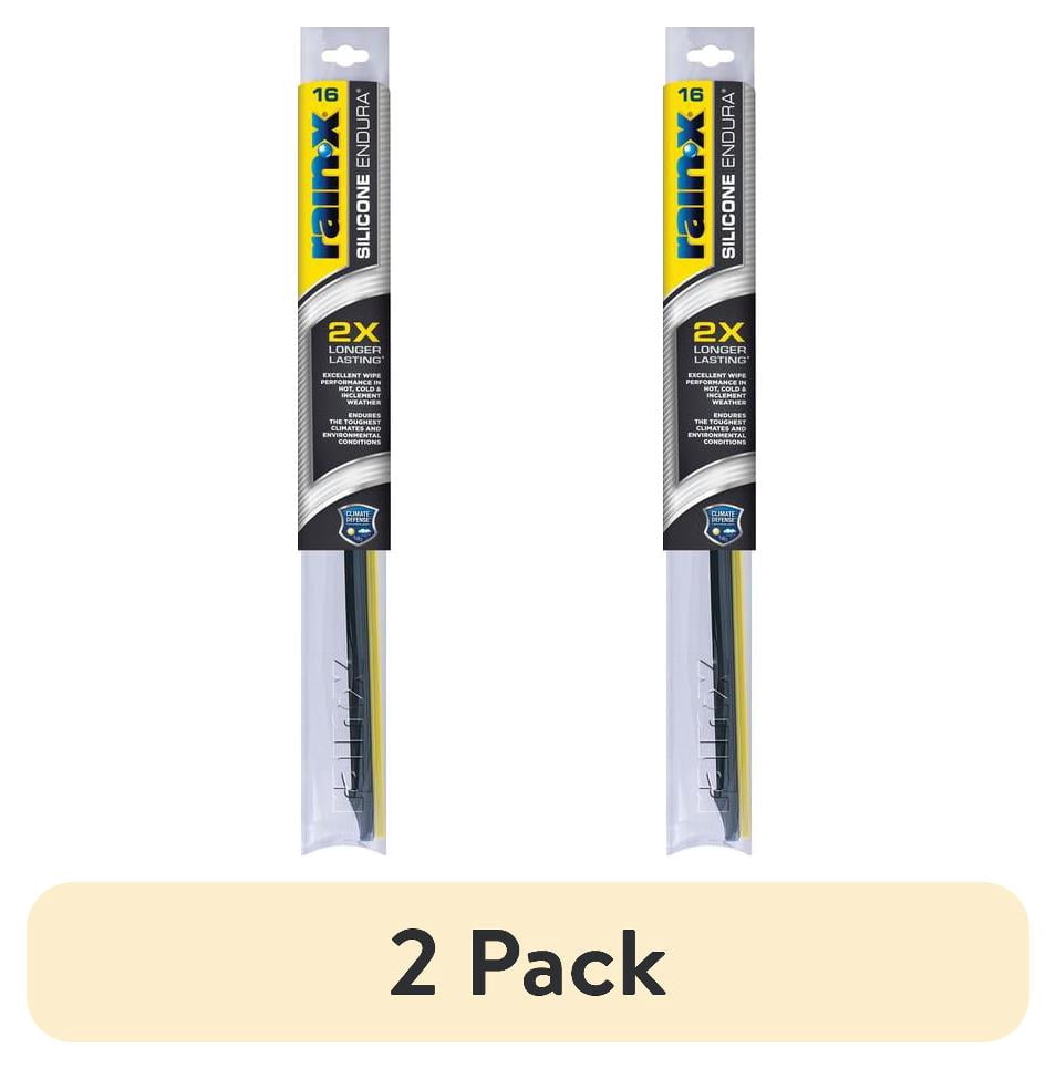 (2 pack) Rain-X Silicone Endura Premium All-Weather 16" Windshield Wiper Blade