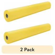 2 pack Pacon  Rainbow Duo-Finish Kraft Paper Roll, 36" x 1000, Yellow