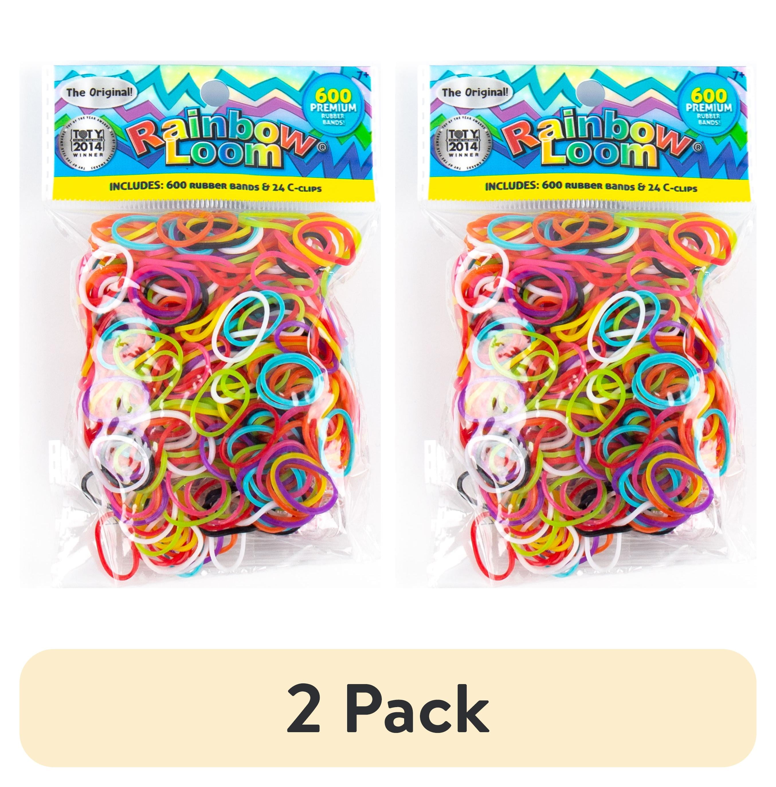 (2 pack) Rainbow Loom Bands, 600 Rainbow Rubber Bands, Boys and Girls, Child, Ages 7+