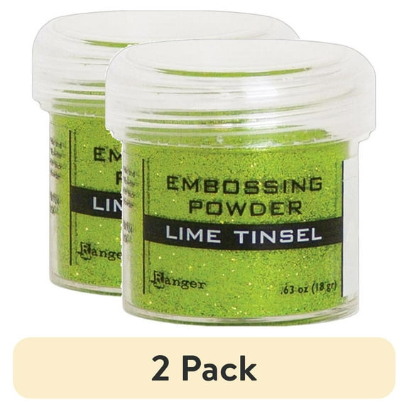 (2 pack) Ranger Embossing Powder-Lime Tinsel