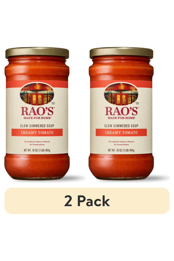 (2 pack) Rao’s Made for Home Creamy Tomato Soup, 16 oz