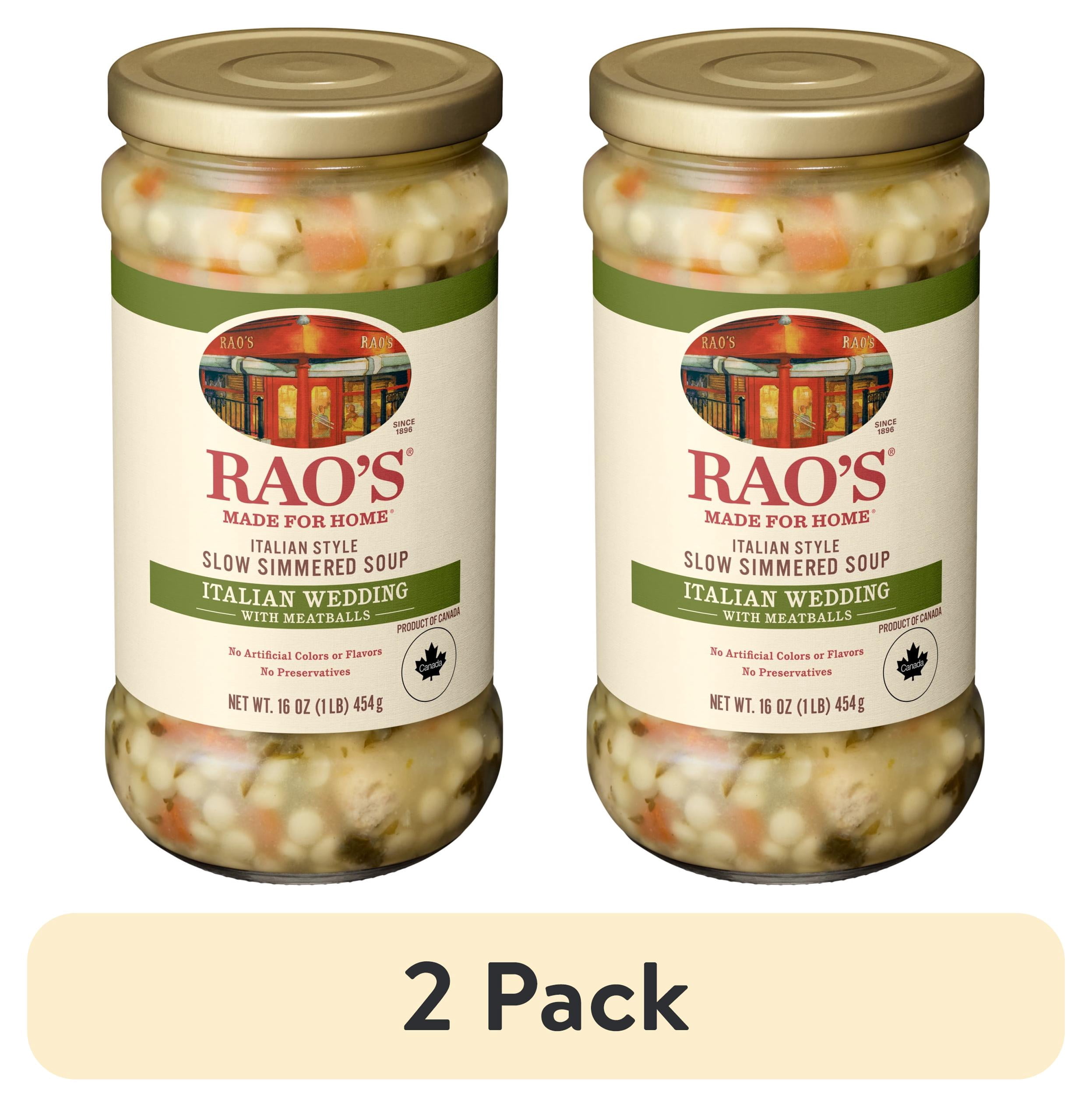 (2 pack) Rao’s Made for Home Italian Wedding Soup, 16 oz