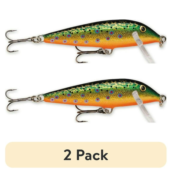 (2 pack) Rapala Countdown Minnow 03 Fishing Lure 1.5" 1/8oz Brook Trout