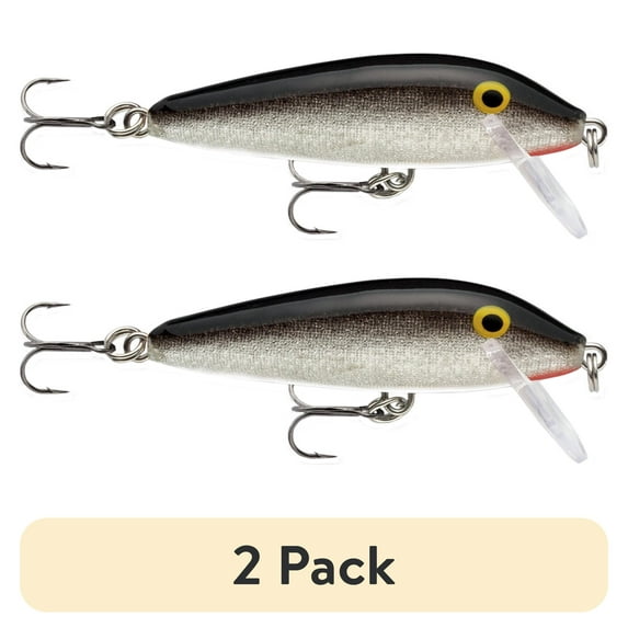 (2 pack) Rapala Countdown Minnow 05 Fishing Lure 2" 3/16oz Silver