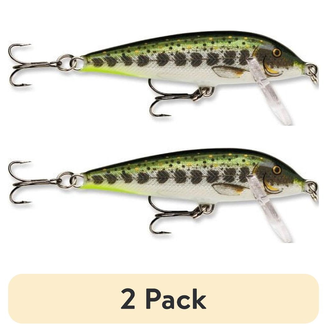 (2 pack) Rapala Countdown Minnow 07 Fishing Lure 2.75" 1/4oz Olive Green Muddler