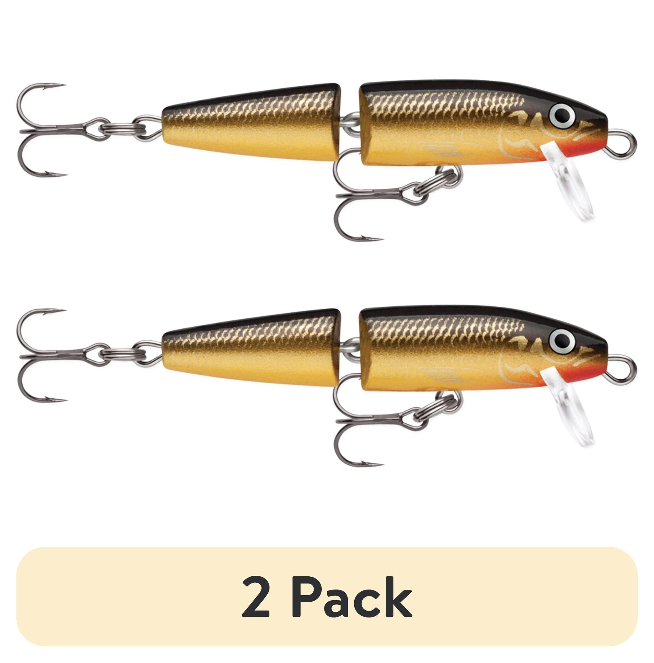 (2 pack) Rapala Jointed Minnow 05 Fishing Lure 2" 1/8oz Gold