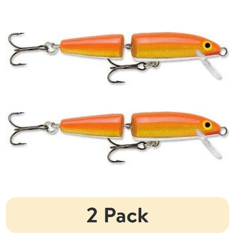 (2 pack) Rapala Jointed Minnow 11 Fishing Lure 4 3/8" 5/16oz Yellow Perch