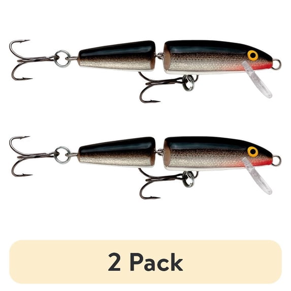 (2 pack) Rapala Jointed Minnow 13 Fishing Lure 5.25" 5/8oz Silver