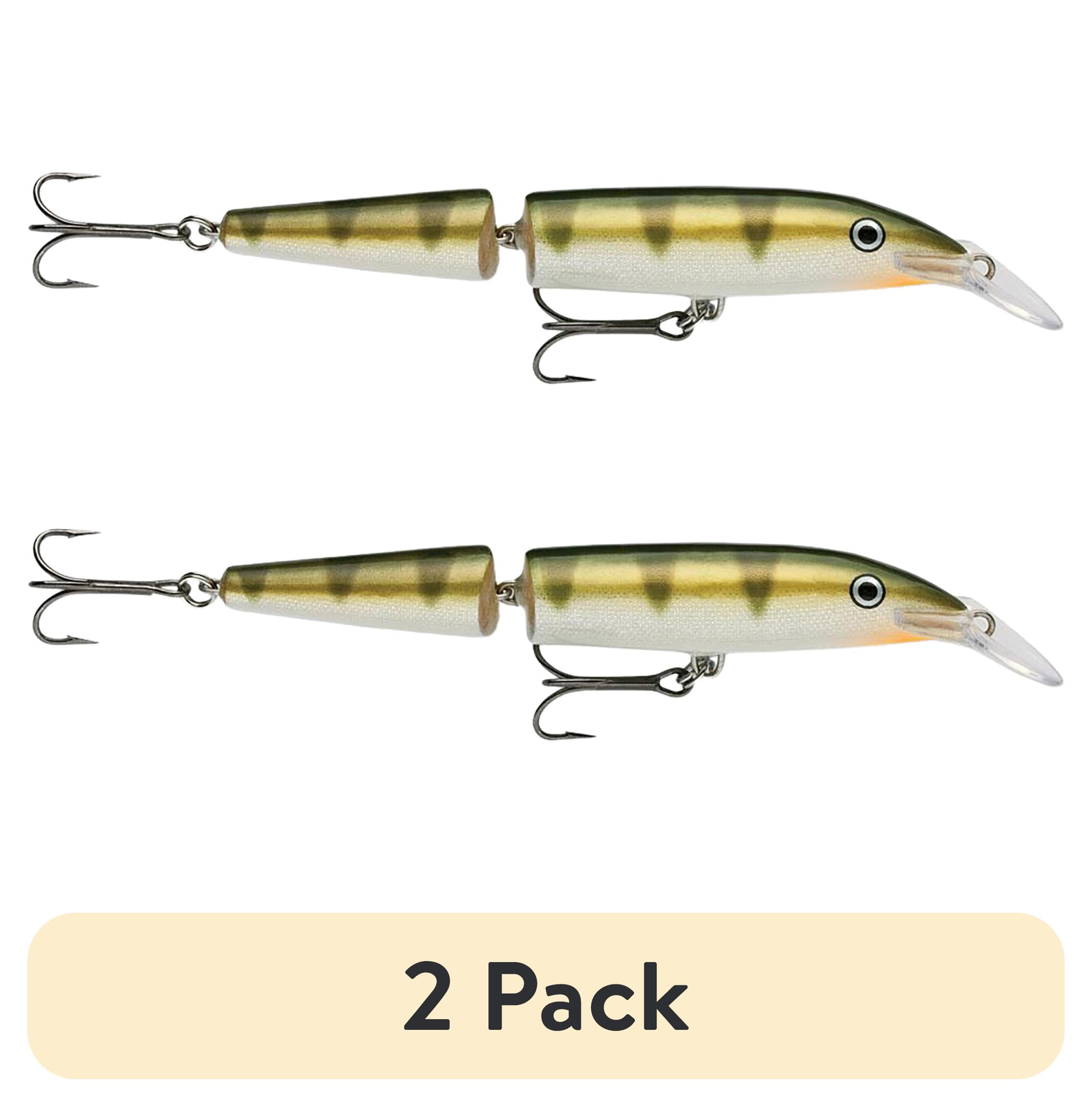 (2 pack) Rapala Jointed Minnow 13 Fishing Lure 5.25" 5/8oz Yellow Perch