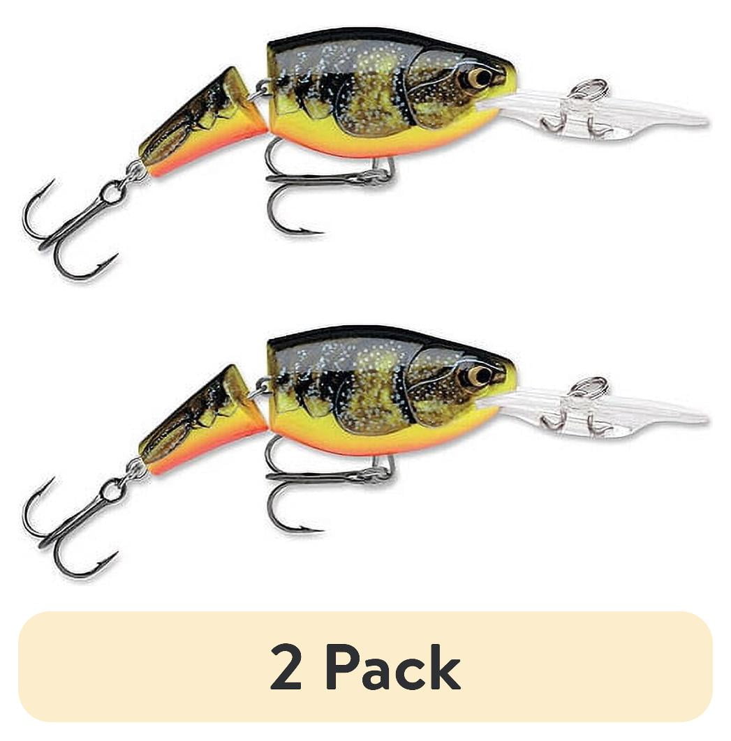 (2 pack) Rapala Jointed Shad Rap 04 Fishing Lure 1.5" 3/16oz Fire Crawdad