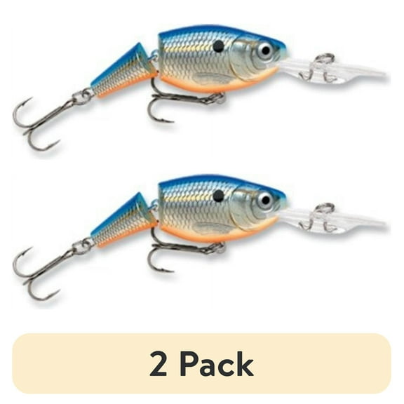(2 pack) Rapala Jointed Shad Rap 05 Fishing Lure 2" 1/4oz Blue Shad