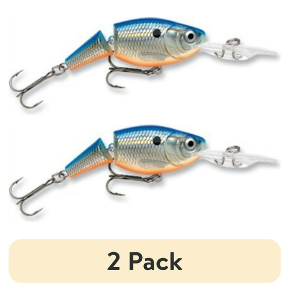(2 pack) Rapala Jointed Shad Rap 05 Fishing Lure 2" 1/4oz Blue Shad