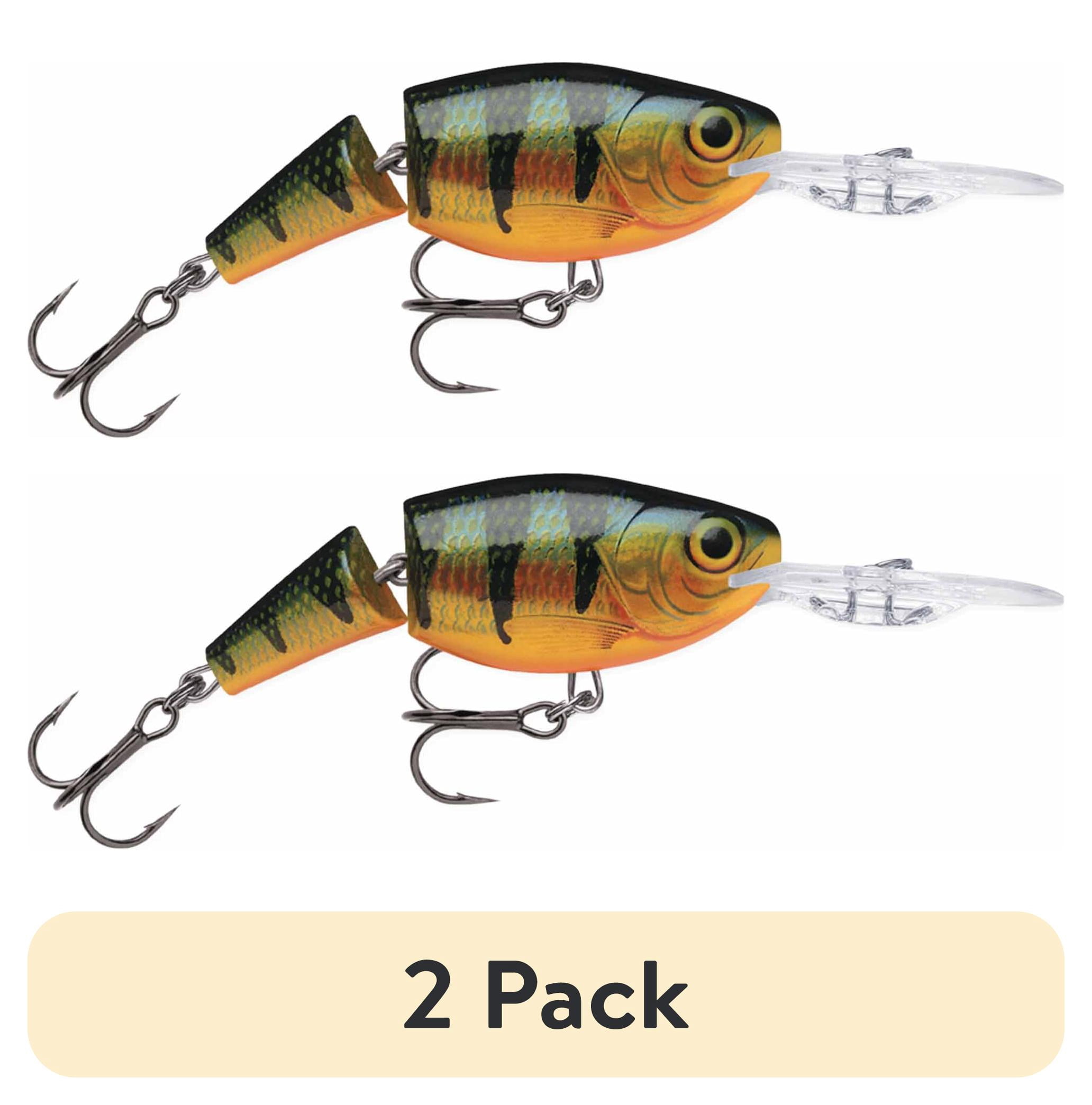 (2 pack) Rapala Jointed Shad Rap 05 Fishing Lure 2" 1/4oz Perch