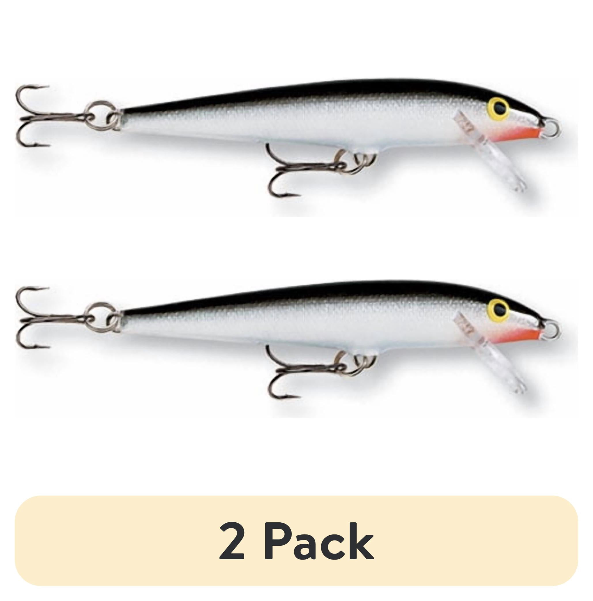 (2 pack) Rapala Original Floating Minnow 05 Hard Bait 2" 1/16oz Silver