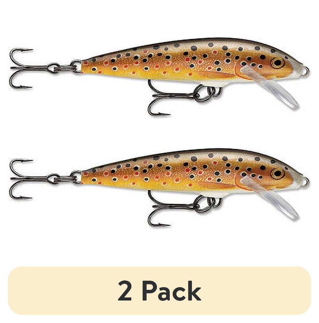 (2 pack) Rapala Original Floating Minnow 07 Fishing Lure 2.75" 1/8oz Brown Trout