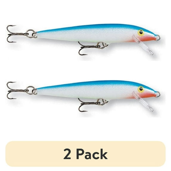 (2 pack) Rapala Original Floating Minnow 11 Fishing Lure 4 3/8" 3/16oz Blue