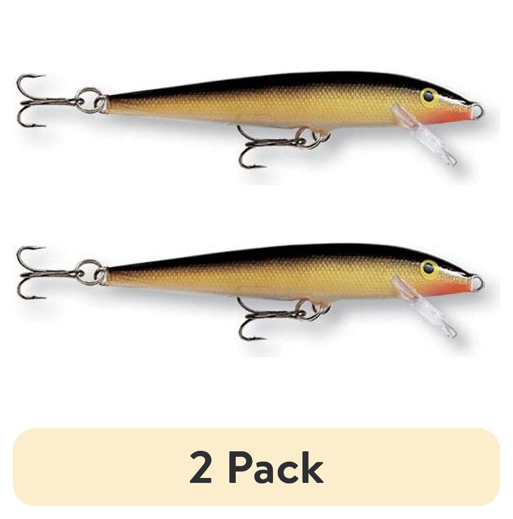 (2 pack) Rapala Original Floating Minnow 13 Fishing Lure 4.25" 1/4oz Gold