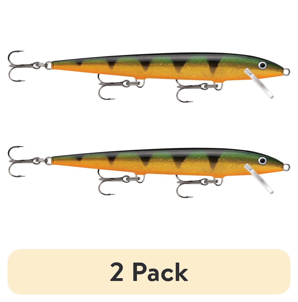 2 pack) Rapala Original Floating Minnow F11, 4 3/8